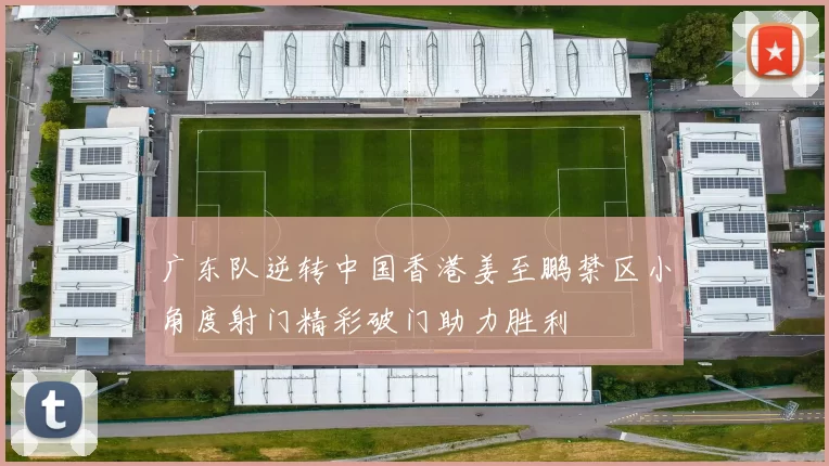 广东队逆转中国香港姜至鹏禁区小角度射门精彩破门助力胜利