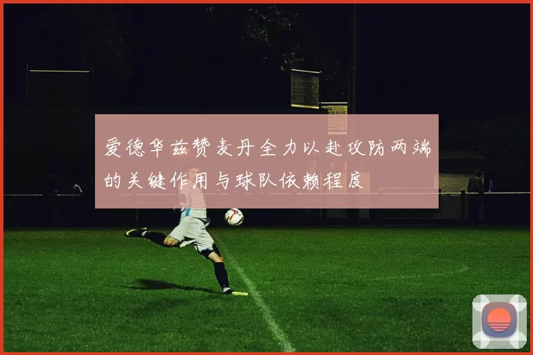 爱德华兹赞麦丹全力以赴攻防两端的关键作用与球队依赖程度